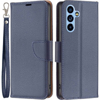 Flip case for Samsung Galaxy A54 5G, Wallet Litchi Magnet, dark blue
