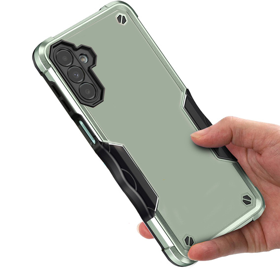 Armored case for Samsung Galaxy A14 4G/5G, Dual-Layer, green