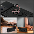 Armoured case for Xiaomi Redmi 15C 4G/LTE, with camera protection, with stand, black