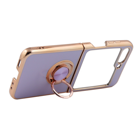 Case for Samsung Galaxy Z Flip 5 5G, Electro Ring, purple
