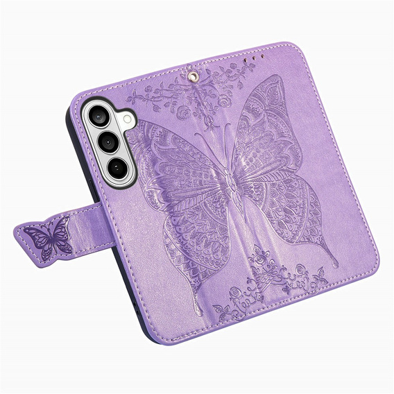 Butterfly flip case for Samsung Galaxy A57 5G, purple