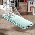 Case for Xiaomi Redmi Note 14 Pro 5G /  Poco X7 5G, Erbord Dropproof, transparent + Glass