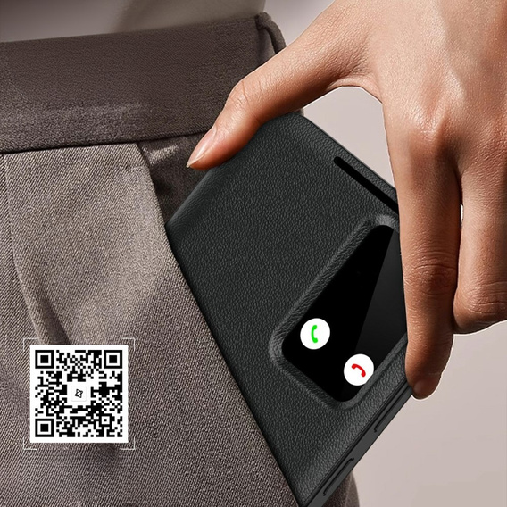 Flip case for Samsung Galaxy S25 Edge, Smart View Wallet, black