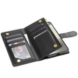 Flip case for Samsung Galaxy S25 Edge, Rhombus Crossbody Leather, black