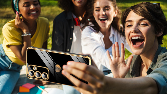 Case for Samsung Galaxy S25 FE, Electro heart, black