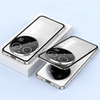 Case for Xiaomi 15 Ultra, Magnetic Dual Glass, silver