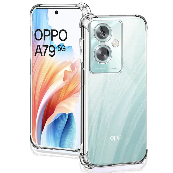 Case for Oppo A79 5G, Dropproof, transparent