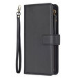 Flip case for Xiaomi Redmi 13C / Poco C65, Wallet Zipper Pocket, black