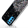 Case for OPPO Reno 5 5G, Glittery, black