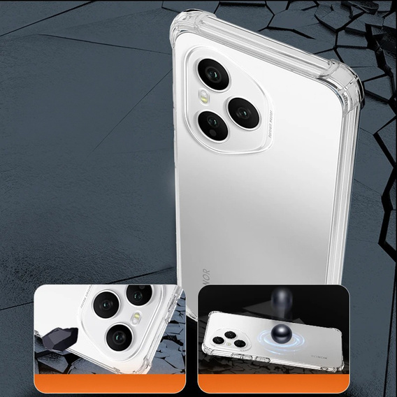 Case for Honor 400 Pro 5G, Dropproof, transparent