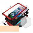 Armored case for Samsung Galaxy S23 Ultra, R-JUST CamShield Slide, red