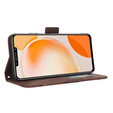 Flip case for Huawei Nova Y91 4G, Card Slot, brown