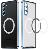 Camera Protection Case for Samsung Galaxy S23, CamShield MagSafe, transparent / blue
