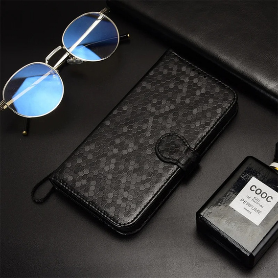 Flip case for ASUS ROG Phone 8 Pro, Wallet Rhombus, black