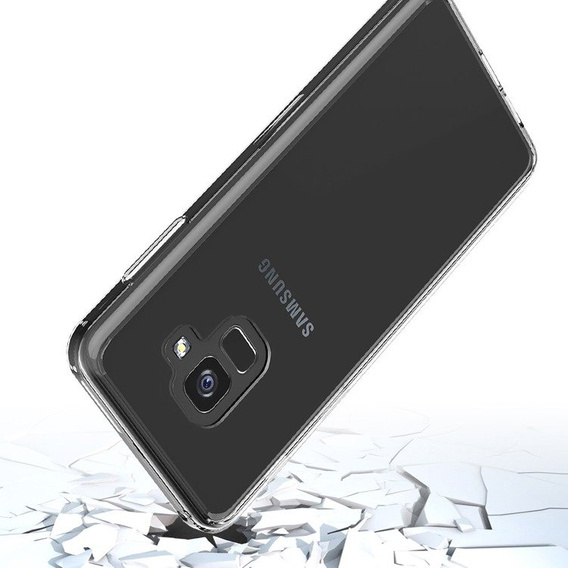 Case for Samsung Galaxy A8 2018, Fusion Hybrid, transparent