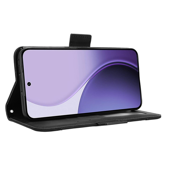 Flap case for Oppo Reno 14, Card Slot, wallet, black