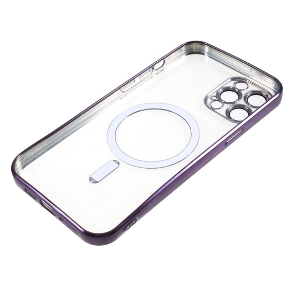 Case for iPhone 12 Pro, Electro MagSafe, purple + Screen Glass