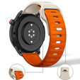 Silicone Universal Strap 22mm Dot Texture, orange / cream