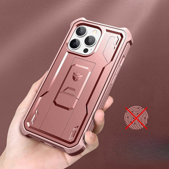 Armored case for iPhone 13 Pro Max, Dexnor Full Body, pink