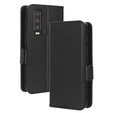 Flip case for Cat S75 5G, Wallet Litchi Magnet, black
