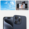 2x ERBORD OPTIK Pro Camera Tempered Glass for iPhone 16 Pro/16 Pro Max / 15 Pro/15 Pro Max/14 Pro/14 Pro Max, titanium blue
