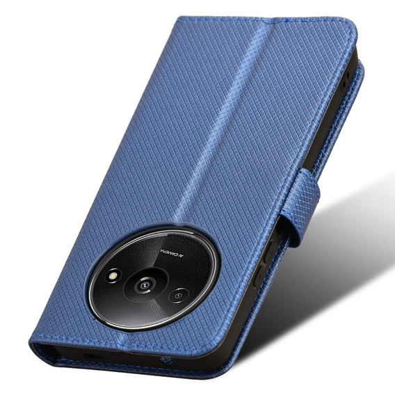 Flip case for Xiaomi Redmi A3, Wallet Smart Magnet, blue