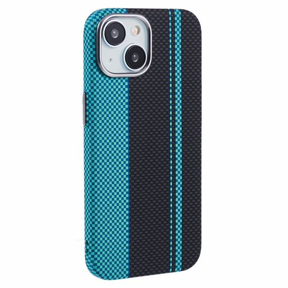 MagSafe's iPhone 14 Case, Carbon Fiber, black / blue