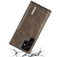 Case for Samsung Galaxy S22 Ultra 5G, DG.MING 2in1, coffee