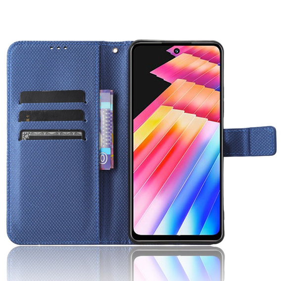 Flip case for Infinix Hot 30i, Wallet Smart Magnet, blue