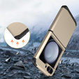 Armored Case for Samsung Galaxy Z Flip7 FE / Z Flip6, Armor Shockproof, gold