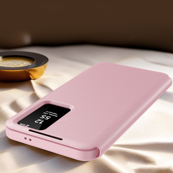 Flip case for Samsung Galaxy S25+ Plus, Smart View Wallet, pink