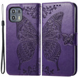 Flip case for Motorola Edge 20 Lite, Butterfly, purple