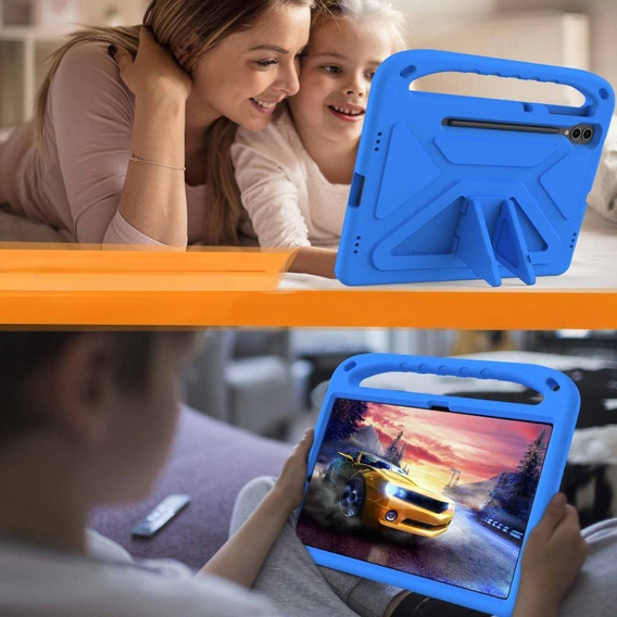Children's Case for Samsung Galaxy Tab S9 FE+, Children's Case with Handle, blue