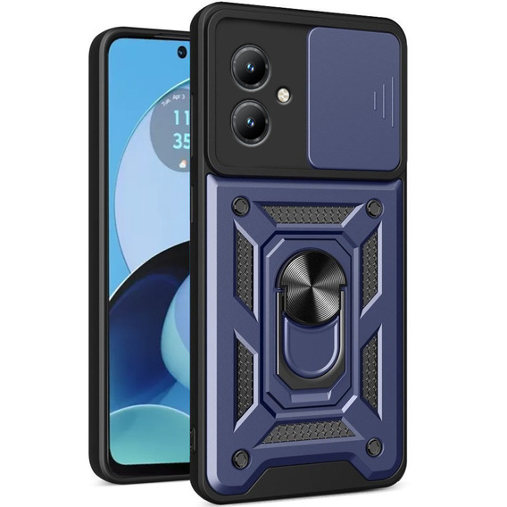 Case for Motorola Moto G14, CamShield Slide, blue
