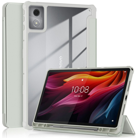 Case for Lenovo Tab K11 Plus, Smartcase Hybrid, with stylus space, grey