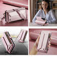 CASEME RFID Leather Wallet Case for Samsung Galaxy S26 Ultra, pink