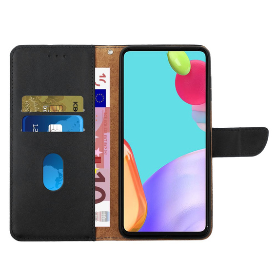 Flip case for Samsung Galaxy A35 5G, Split Leather Wallet, black
