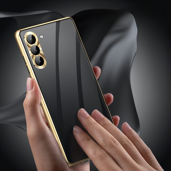 Case for Samsung Galaxy S23, Magnetic Dual Glass, gold