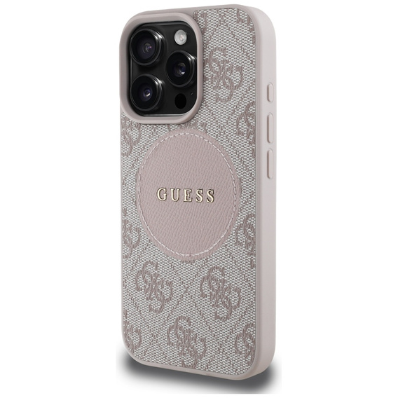 Guess 4G Circle with Classic Logo Case, for MagSafe for iPhone 16 Pro Max