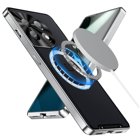 Camera Protection Case for OnePlus 12 5G, CamShield MagSafe, transparent / silver