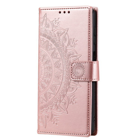 Flip case for Samsung Galaxy A55 5G, Mandala Flower, green