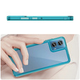 Case for Motorola Edge 50 Fusion 5G, Fusion Hybrid, transparent / blue