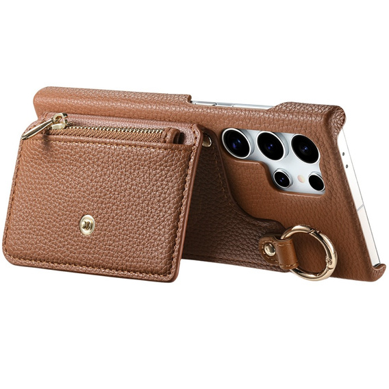 Case for Samsung Galaxy S25 Ultra, GKK Leather, black