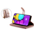 Flip case for iPhone 16, Wallet Zipper Pocket, pink