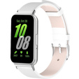 Leather Strap for Samsung Galaxy Fit 3, White