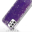Case for Samsung Galaxy A32 5G, Glittery, purple