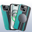 MagSafe's iPhone 15 Case, Carbon Fiber, black / blue