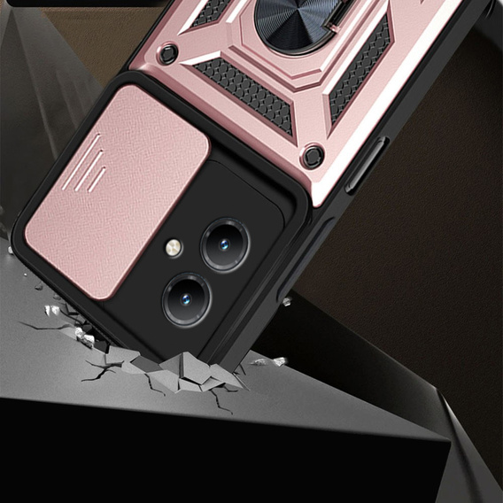 Case for Motorola Moto G14, CamShield Slide, pink rose gold