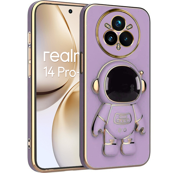 Case for Realme 14 Pro+ 5G, Astronaut, purple