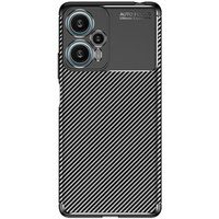 Case for Poco F5 5G, Carbon Gel, black